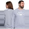 Onnit Phys Ed Crewneck Sweatshirt Gray/White - MEDIUM