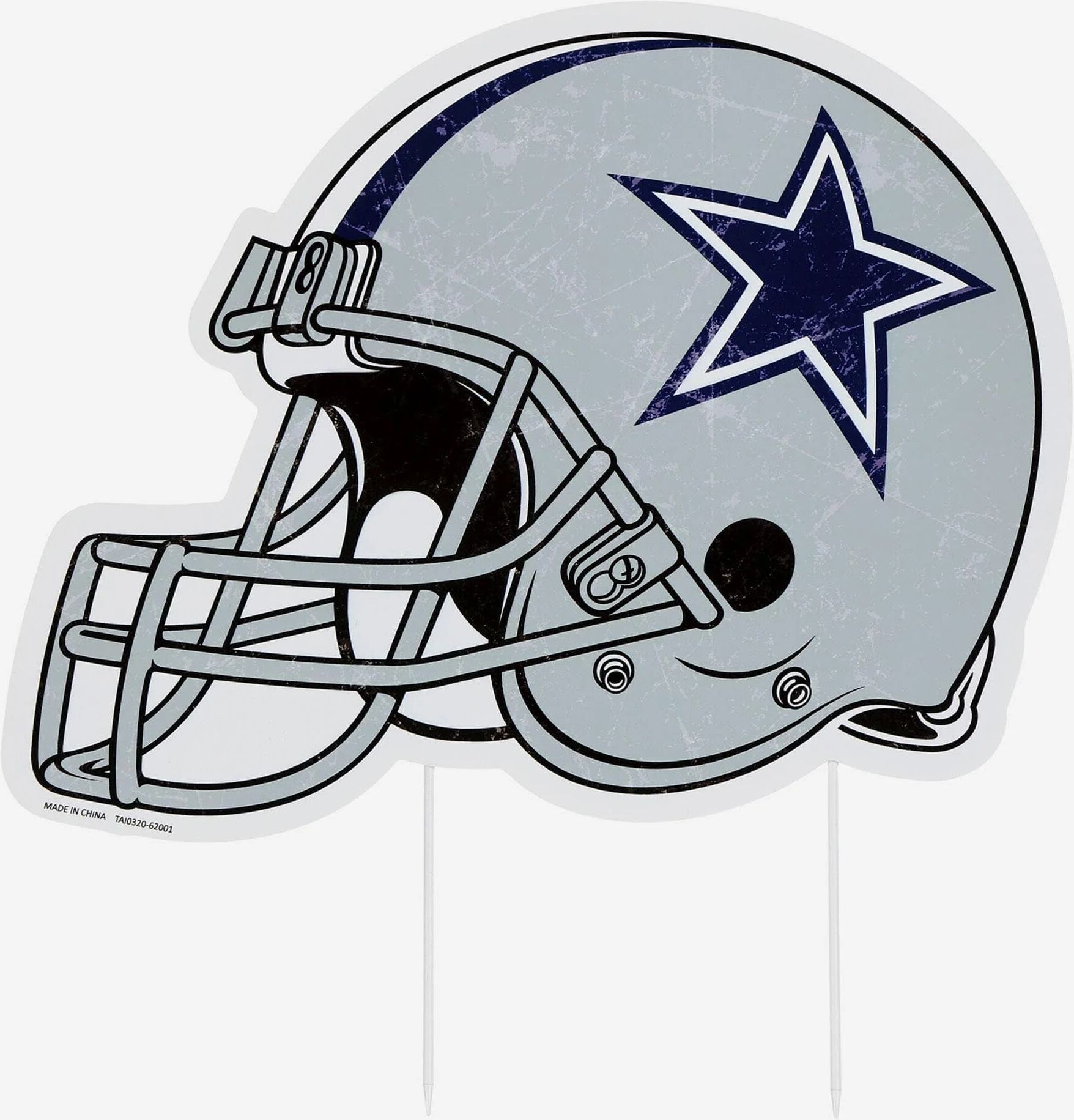 FOCO Dallas Cowboys Home Field Stake Helmet Sign -