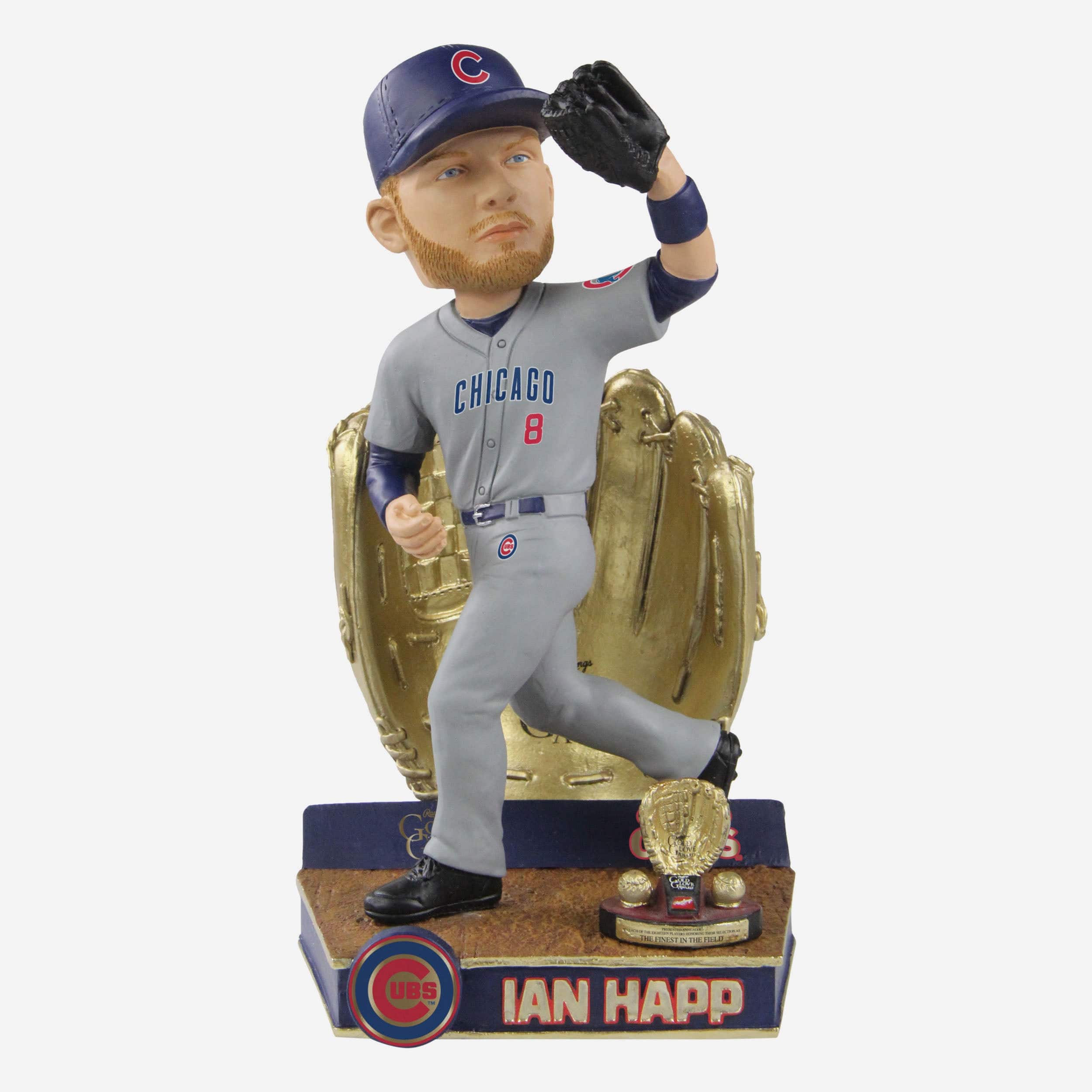 FOCO Ian Happ Chicago Cubs 2022 Gold Glove Bobblehead -