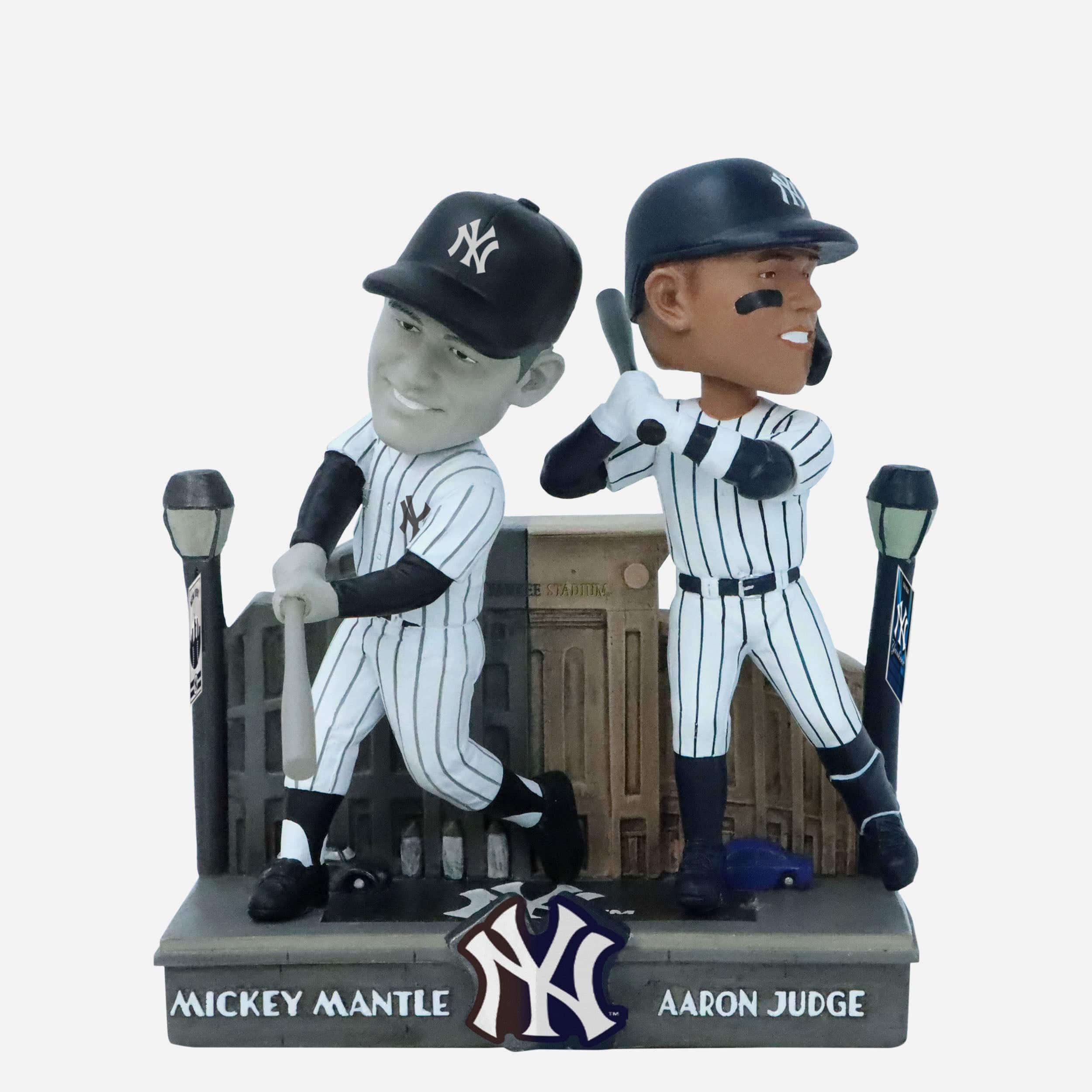 FOCO Mickey Mantle & Aaron Judge New York Yankees Then and Now Bobblehead -