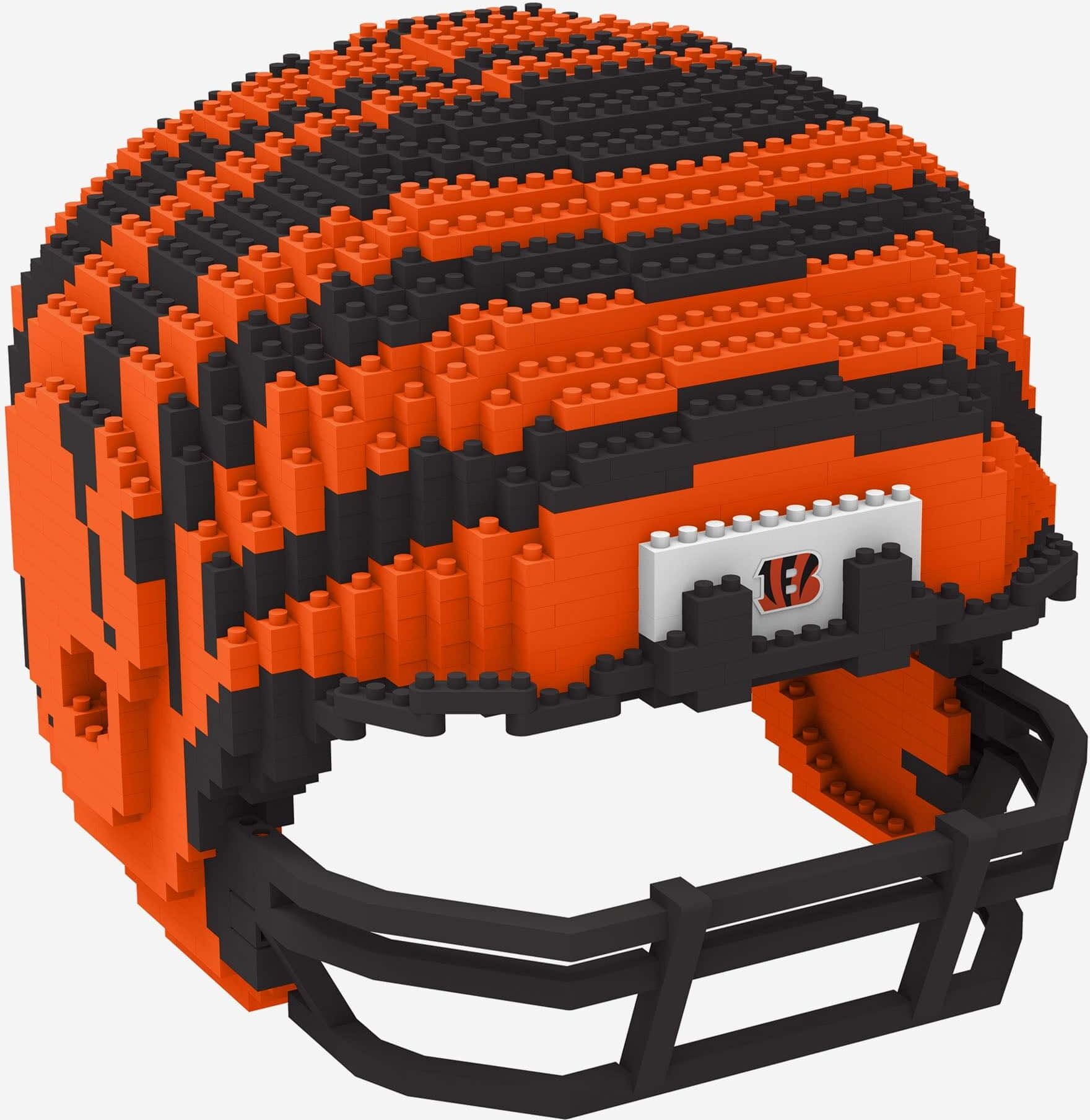 FOCO Cincinnati Bengals Replica BRXLZ Mini Helmet -