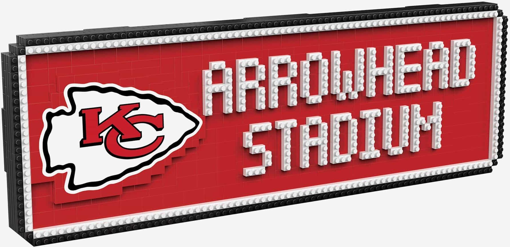 FOCO Kansas City Chiefs BRXLZ Stadium Street Sign -