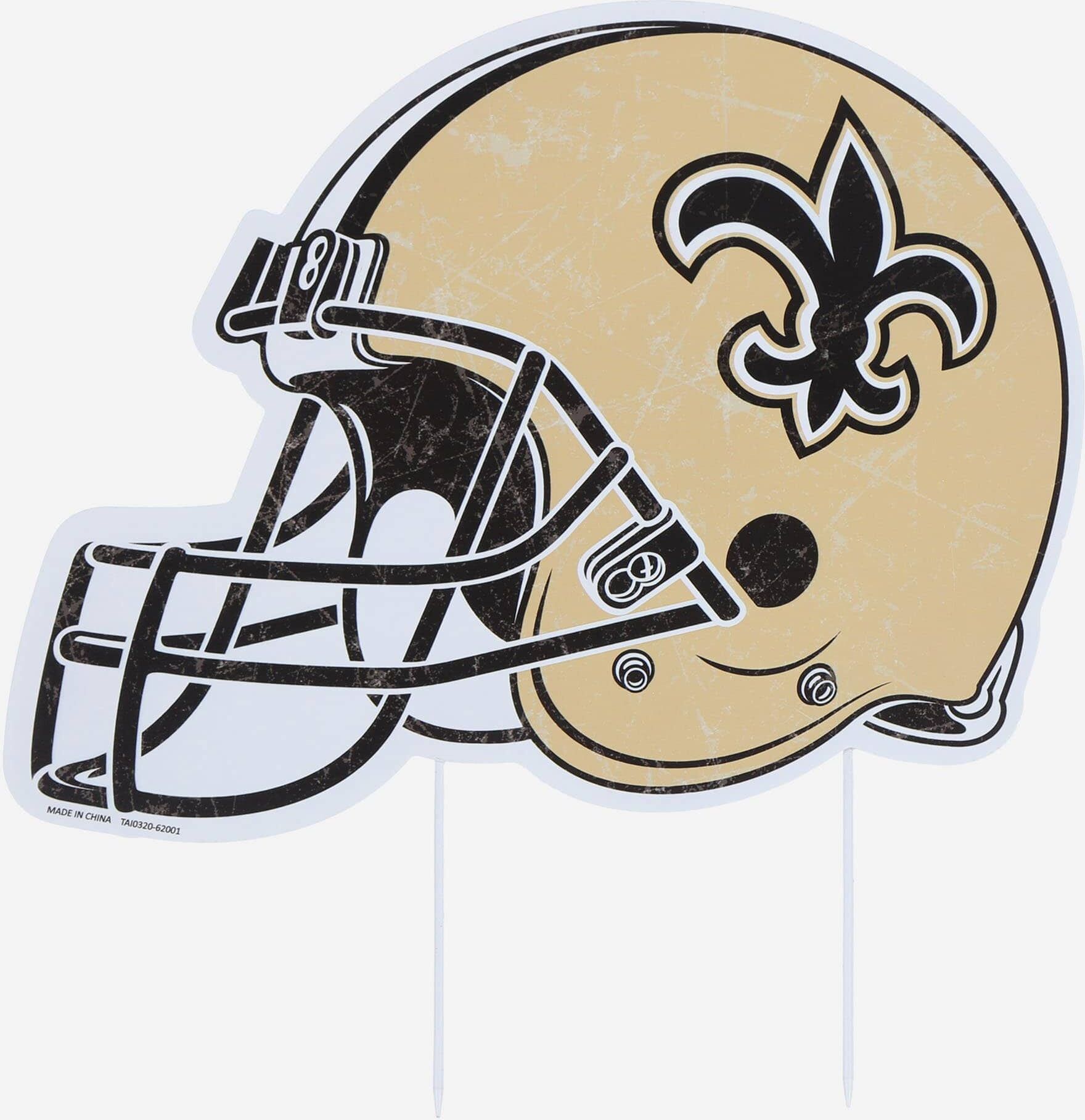 FOCO New Orleans Saints Home Field Stake Helmet Sign -