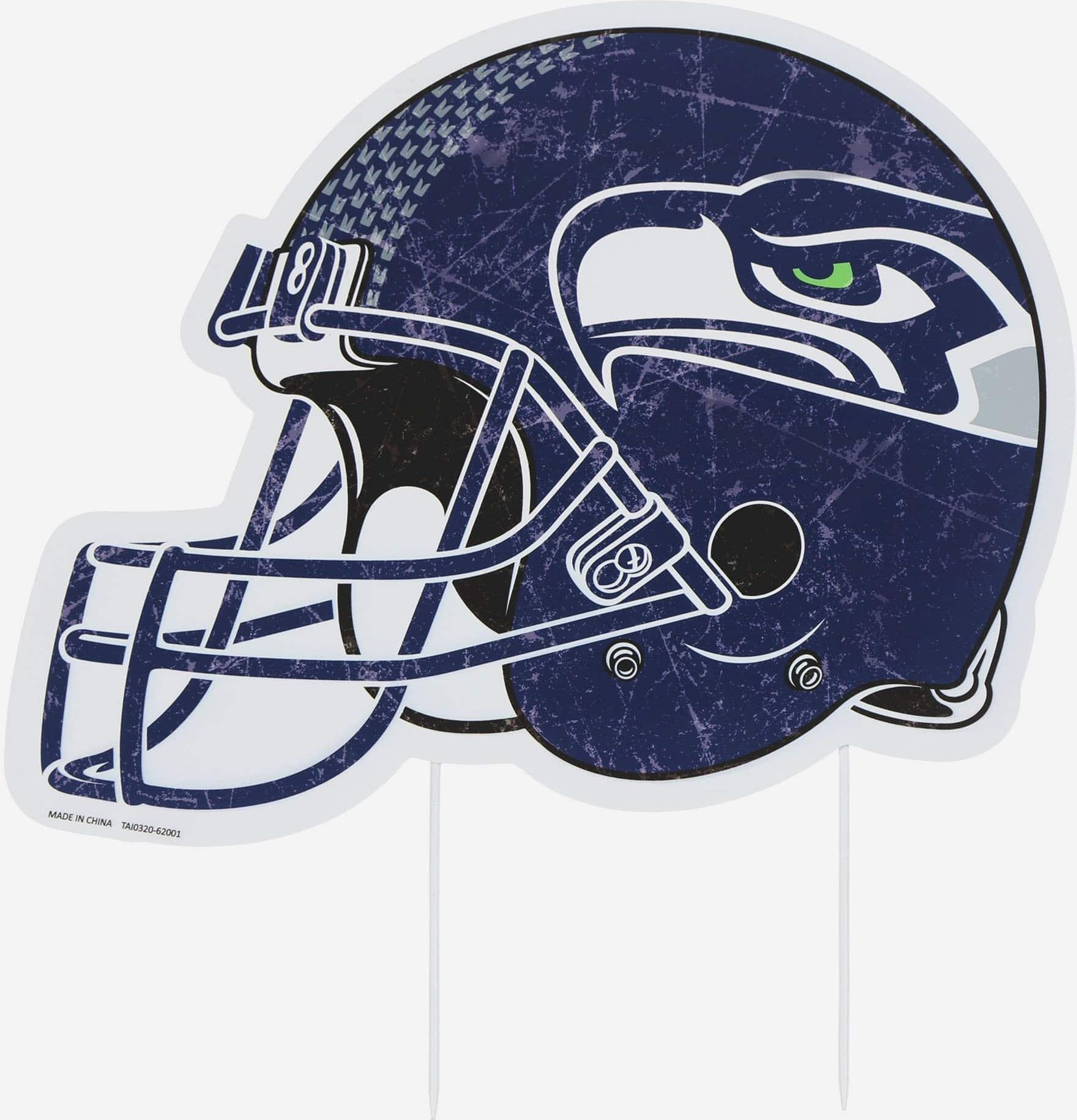 FOCO Seattle Seahawks Home Field Stake Helmet Sign -