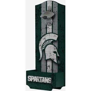 FOCO Michigan State Spartans Wooden Bottle Cap Opener Sign -