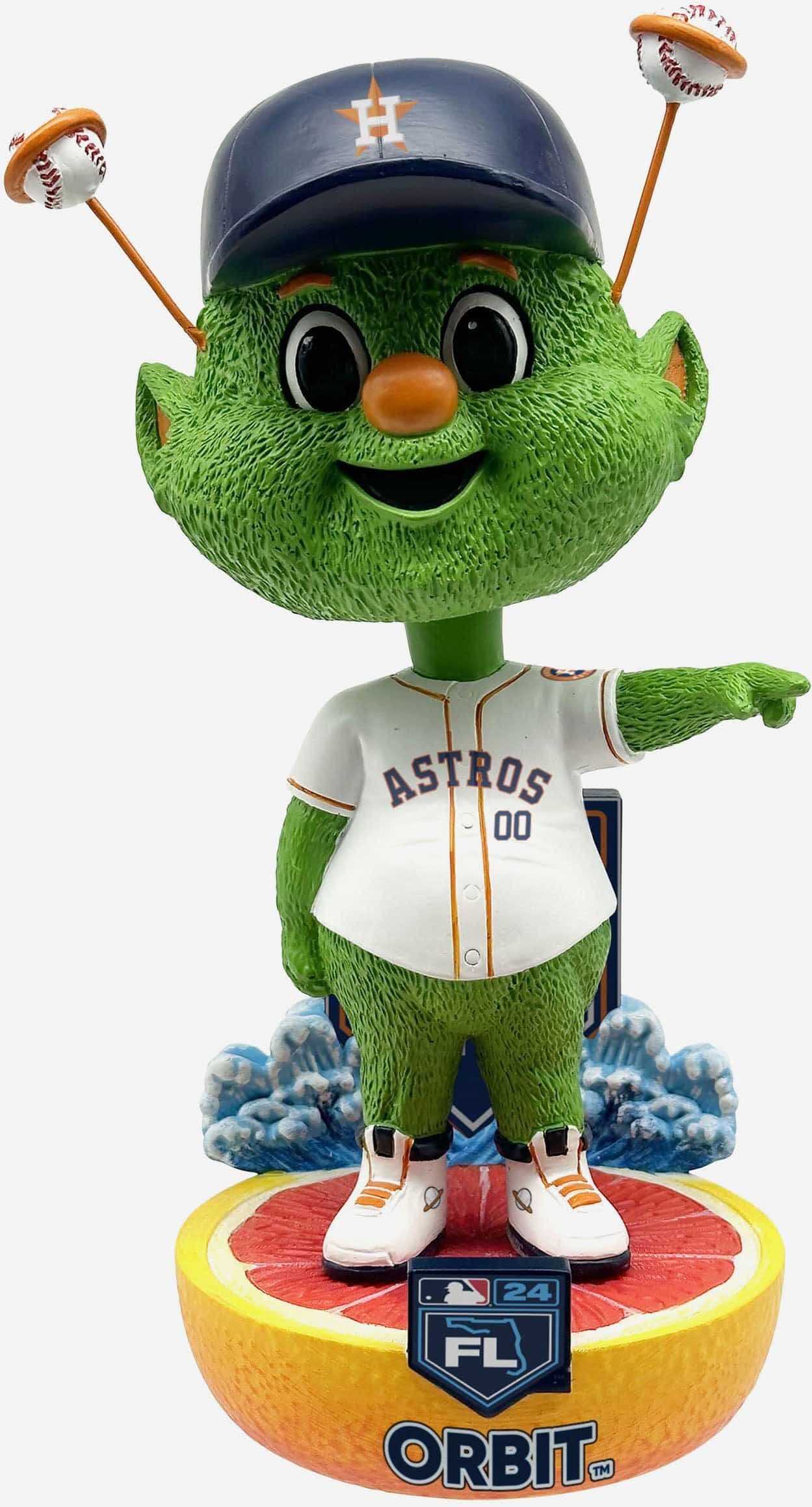 FOCO Orbit Houston Astros 2024 Spring Training Grapefruit League Mascot Bighead Bobblehead -