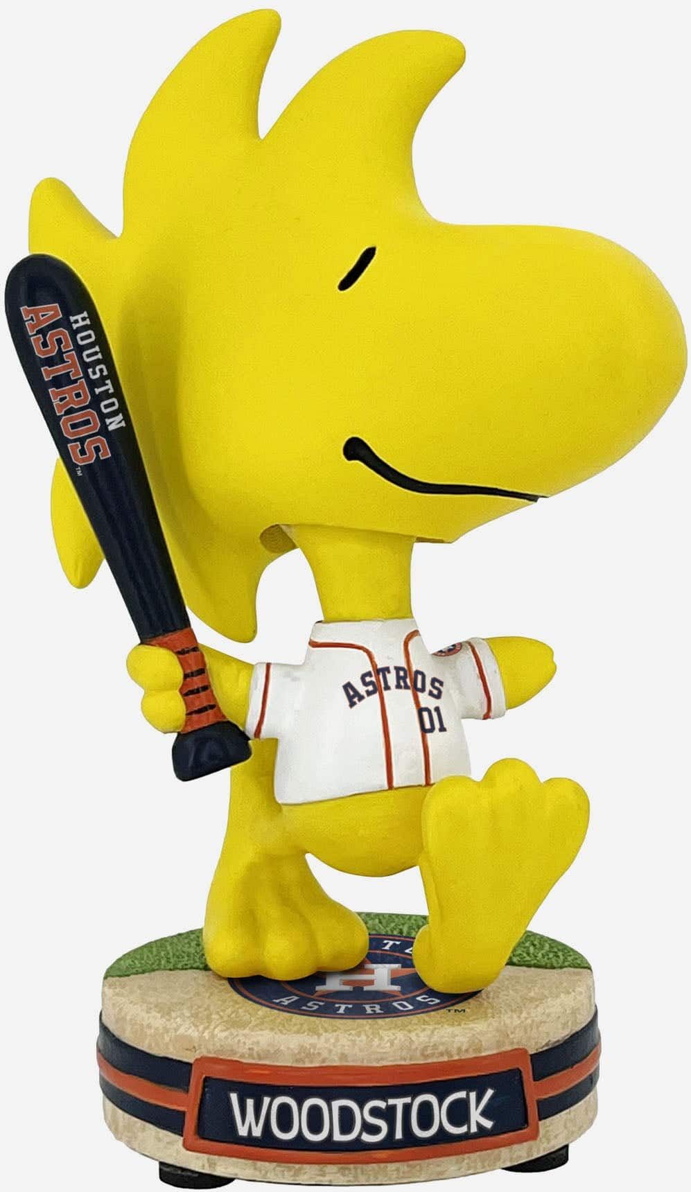 FOCO Houston Astros Woodstock Peanuts Mini Bighead Bobblehead -