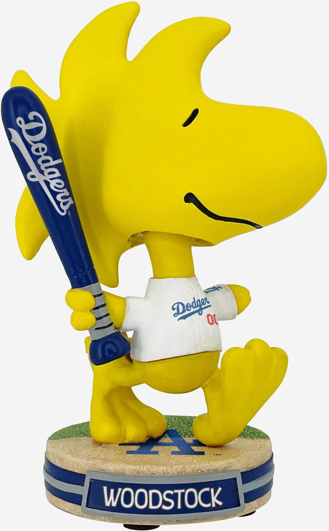 FOCO Los Angeles Dodgers Woodstock Peanuts Mini Bighead Bobblehead -