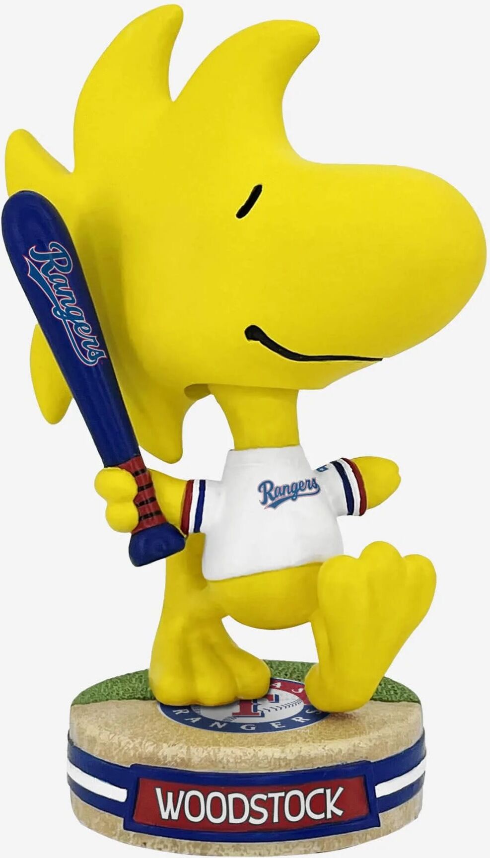 FOCO Texas Rangers Woodstock Peanuts Mini Bighead Bobblehead -