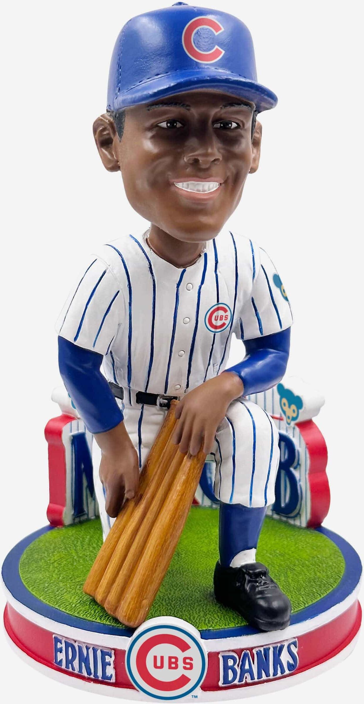 FOCO Ernie Banks Chicago Cubs Lets Play Two Bobblehead -