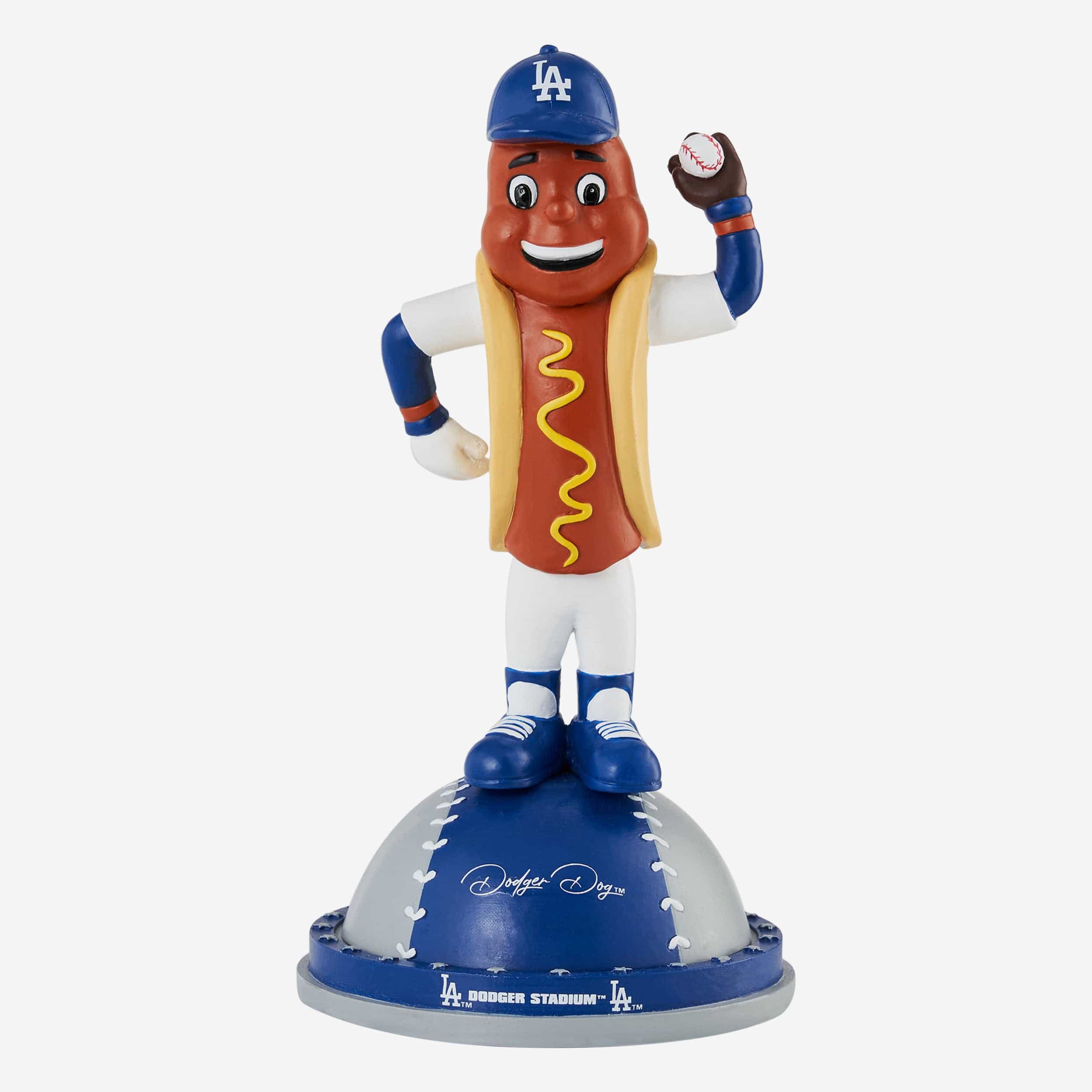 FOCO Dodger Dog Los Angeles Dodgers Magnetic Stadium Base Mascot Bobblehead -