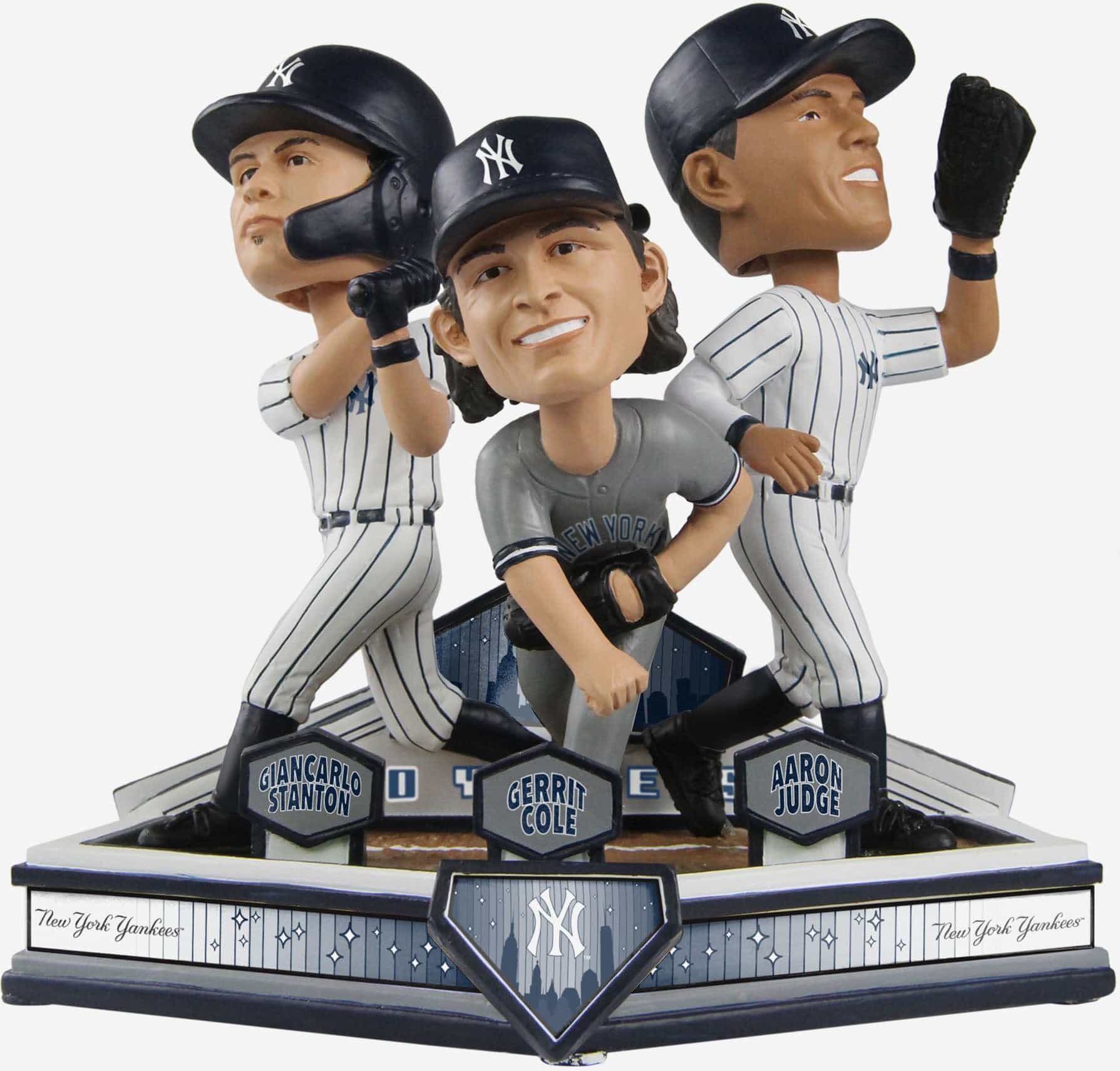 FOCO Gerrit Cole & Giancarlo Stanton & Aaron Judge New York Yankees Triple Bobblehead -