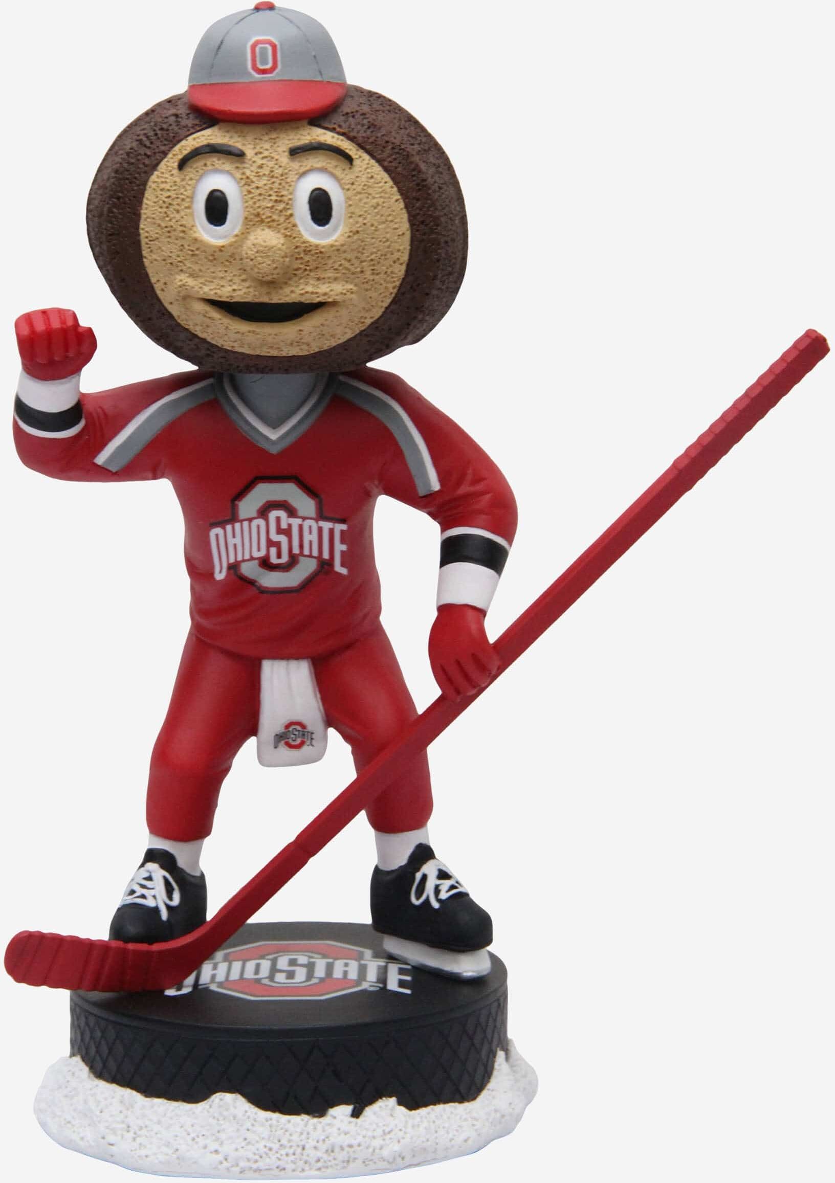 FOCO Brutus Buckeye Ohio State Buckeyes Ice Hockey Mascot Bobblehead -