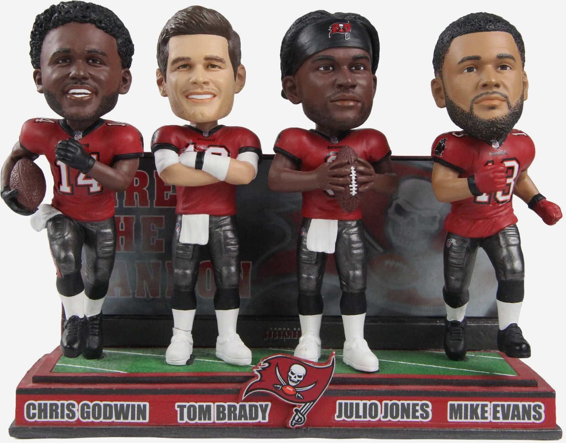 FOCO Tampa Bay Buccaneers Air Assault Mini Bobblehead Scene -