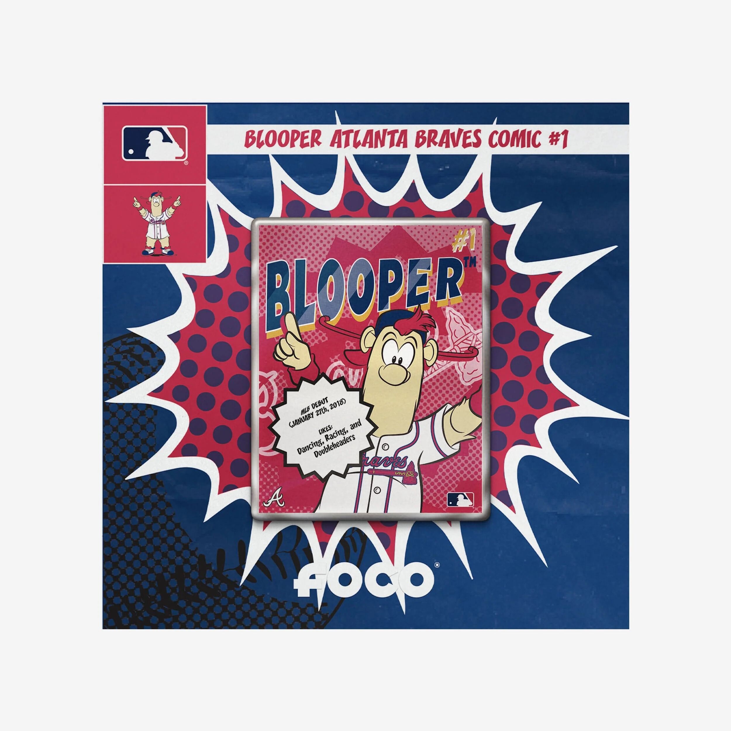 FOCO Blooper Atlanta Braves Comic Single Pin -