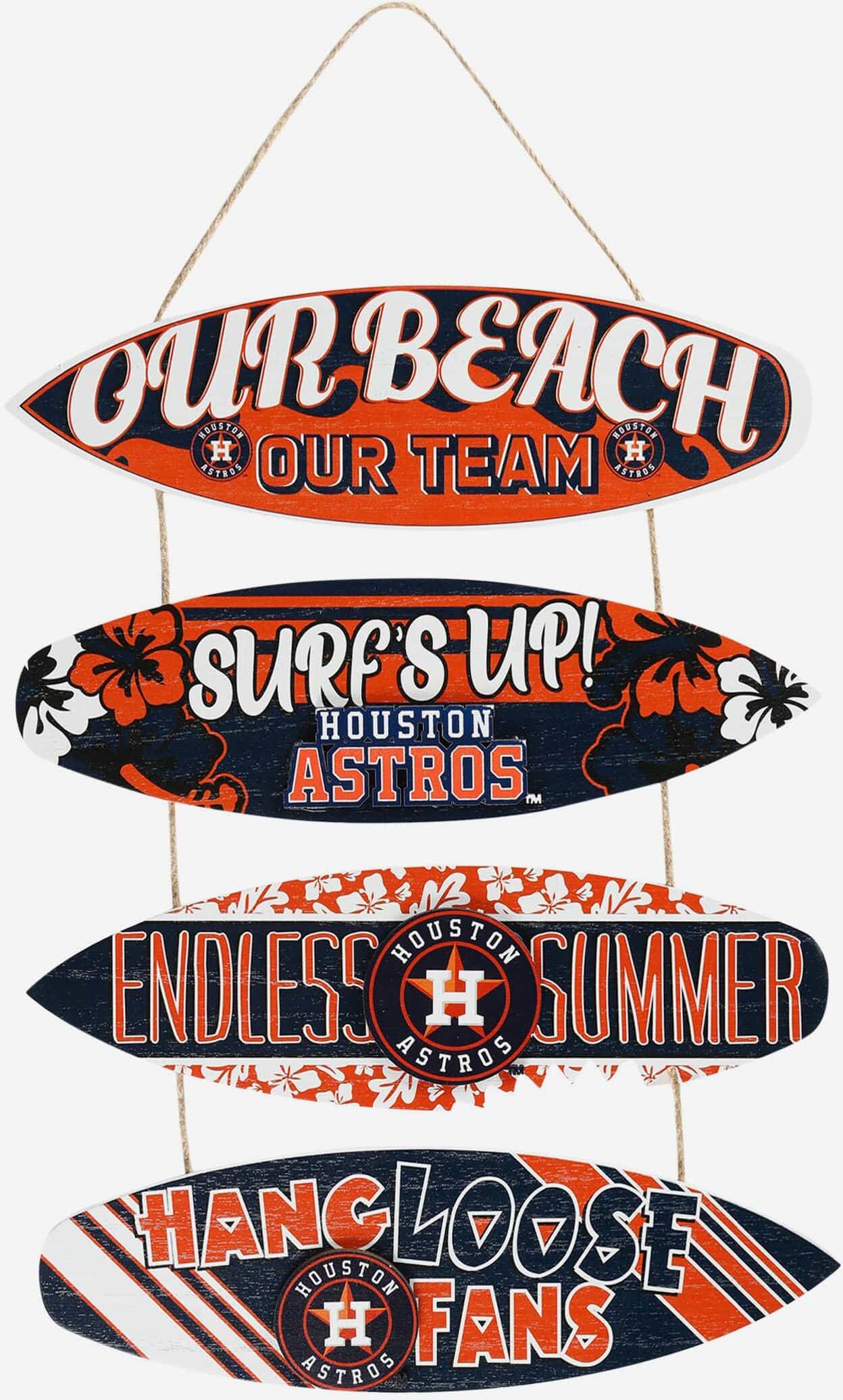 FOCO Houston Astros Fancave Surfboard Sign -