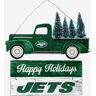 FOCO New York Jets Wooden Truck With Tree Sign -