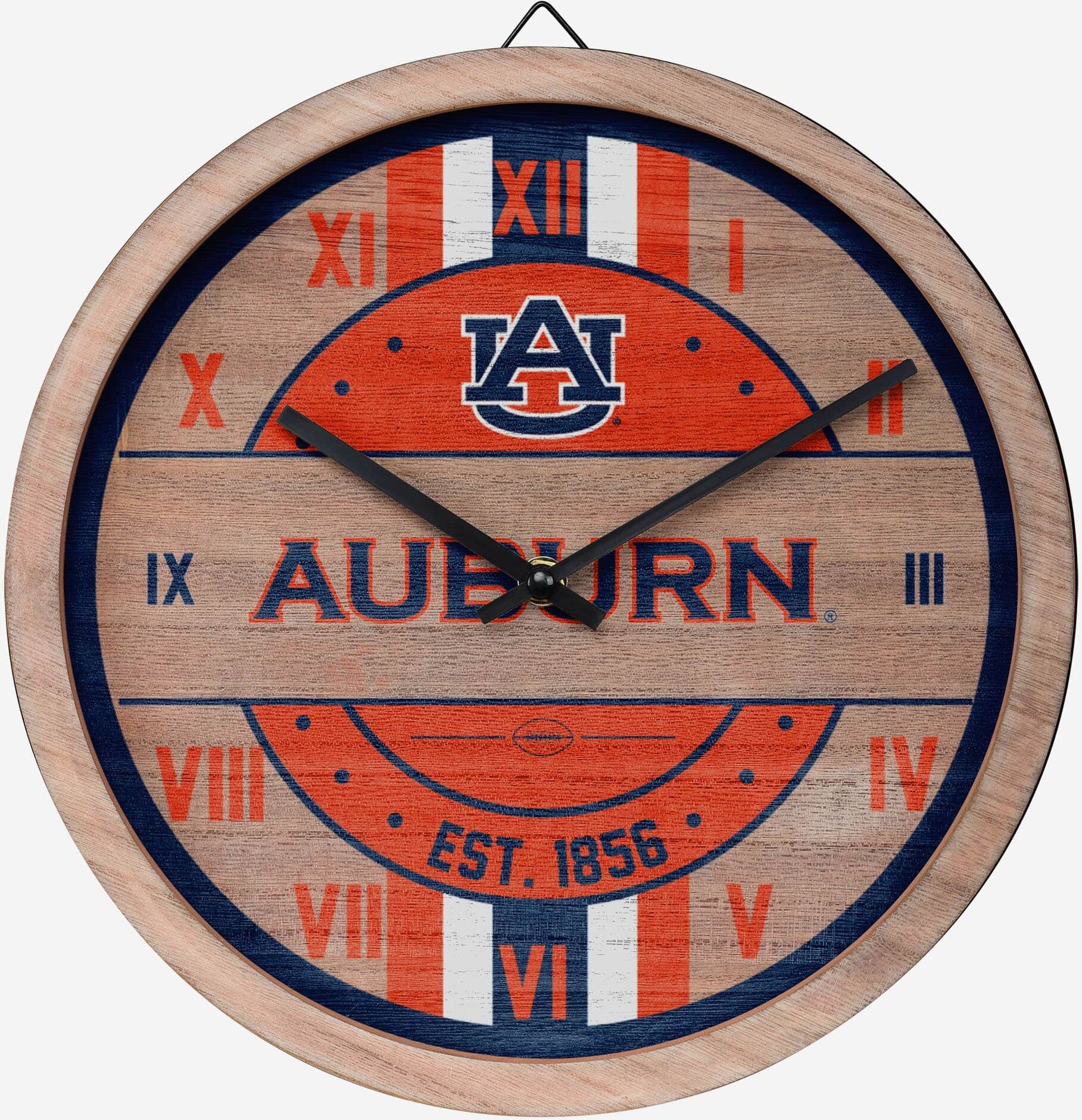 FOCO Auburn Tigers Barrel Wall Clock -