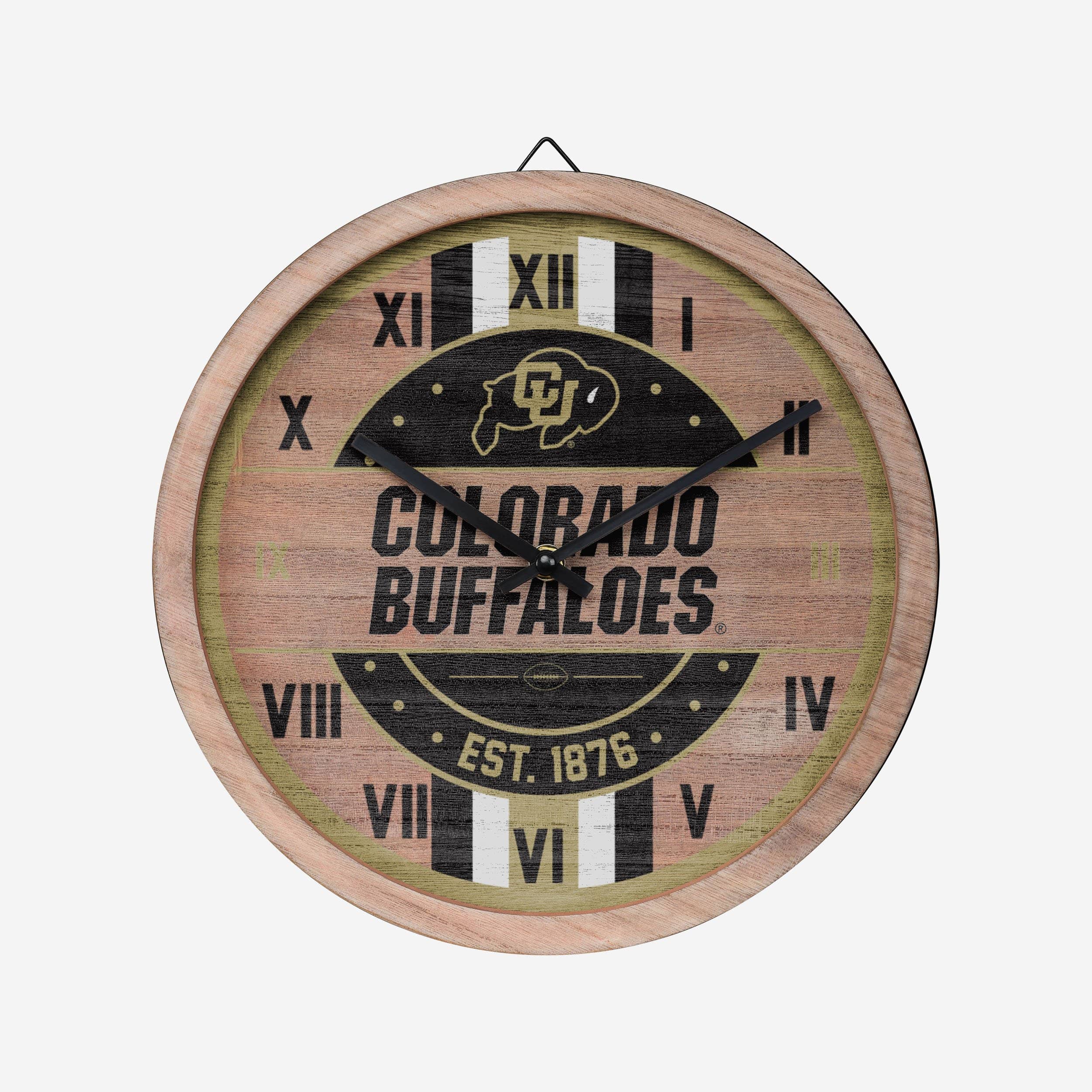 FOCO Colorado Buffaloes Barrel Wall Clock -