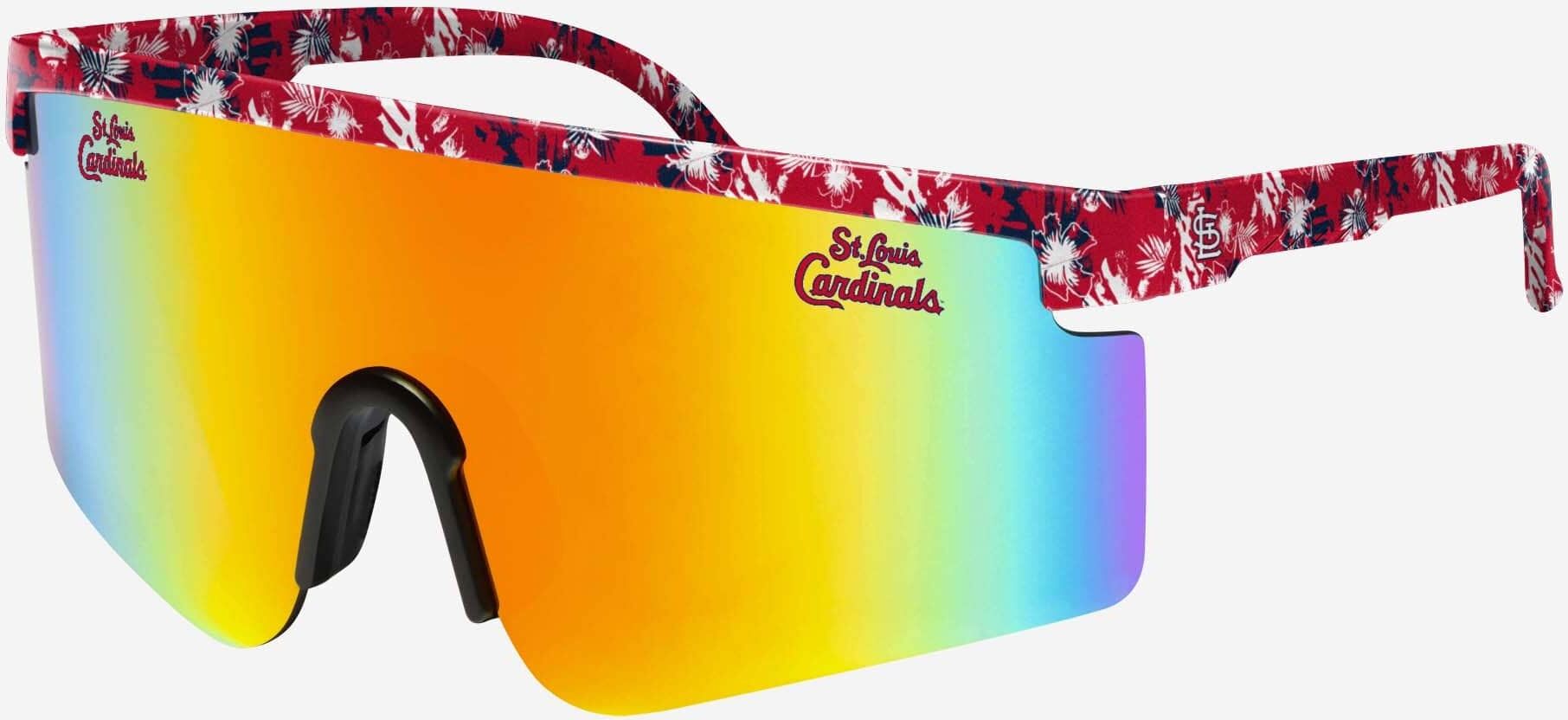 FOCO St Louis Cardinals Floral Large Frame Sunglasses - Unisex