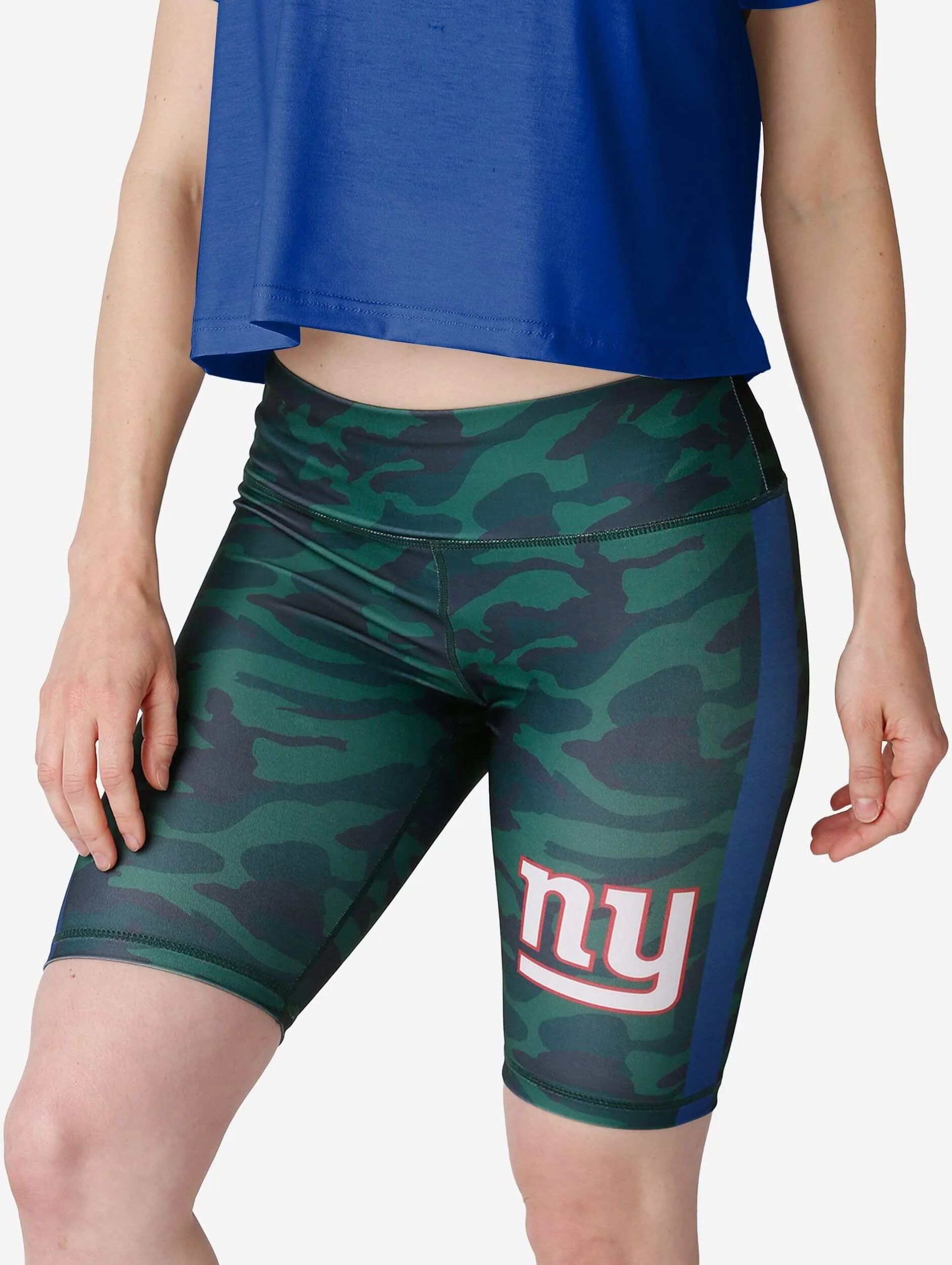 FOCO New York Giants Womens Camo Bike Shorts - S - Women