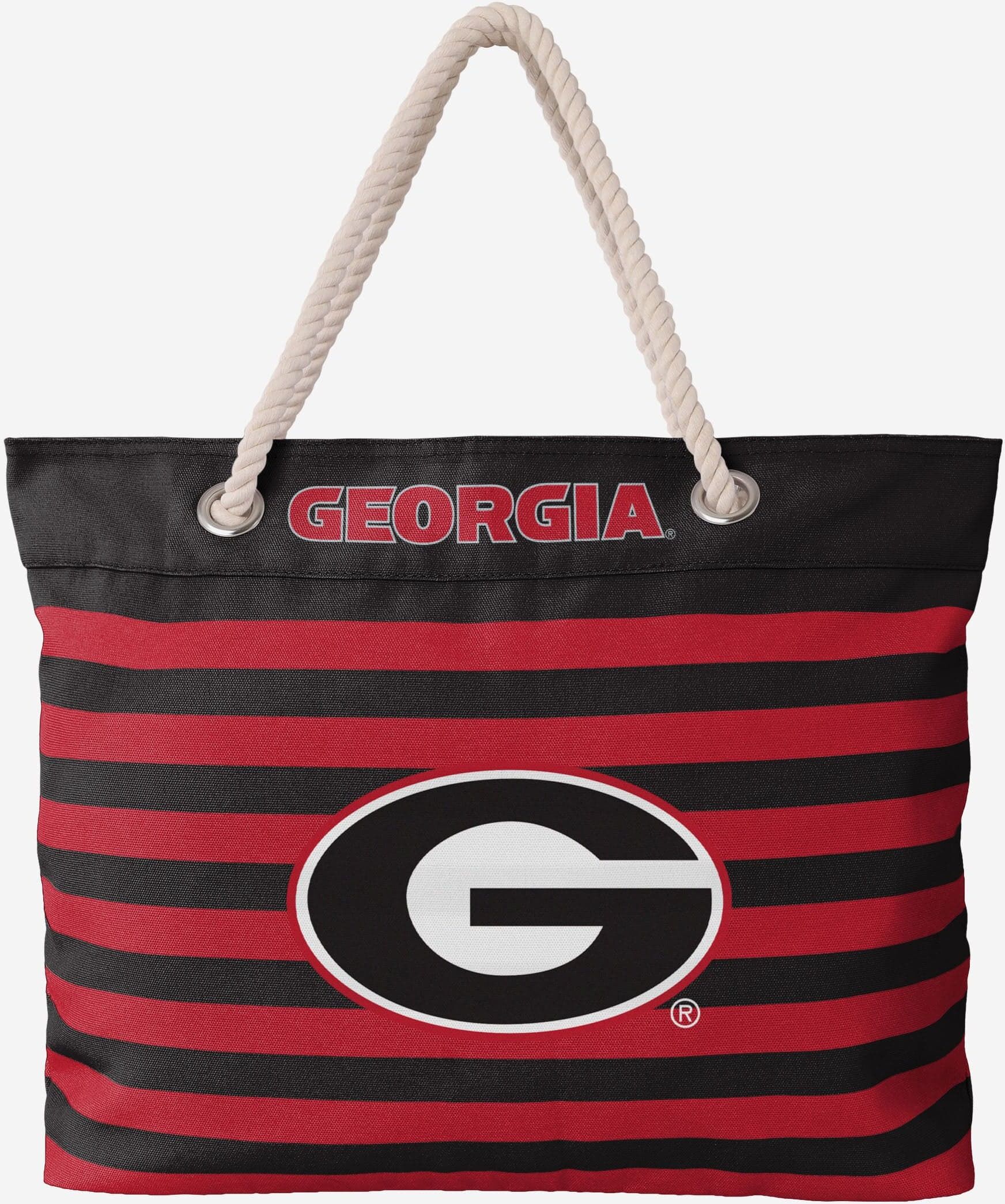 FOCO Georgia Bulldogs Nautical Stripe Tote Bag - Women