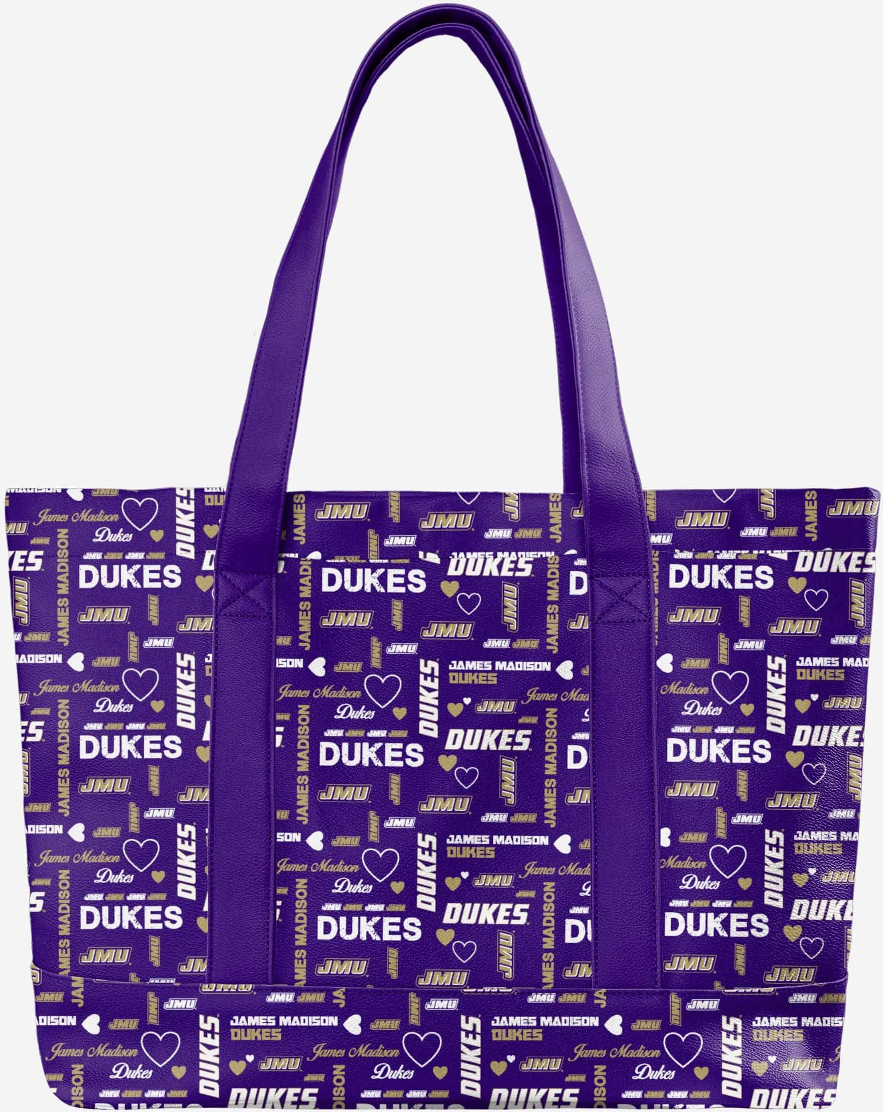 FOCO James Madison Dukes Logo Love Tote Bag - Women