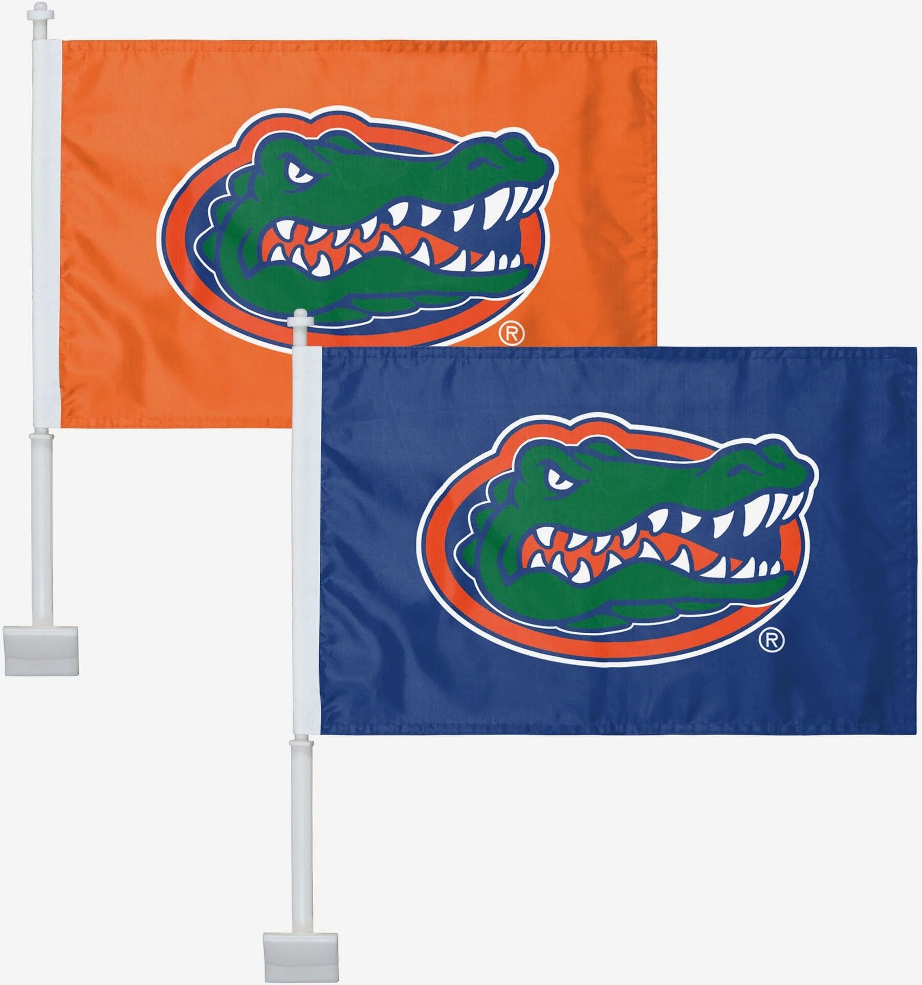 FOCO Florida Gators 2 Pack Solid Car Flag -