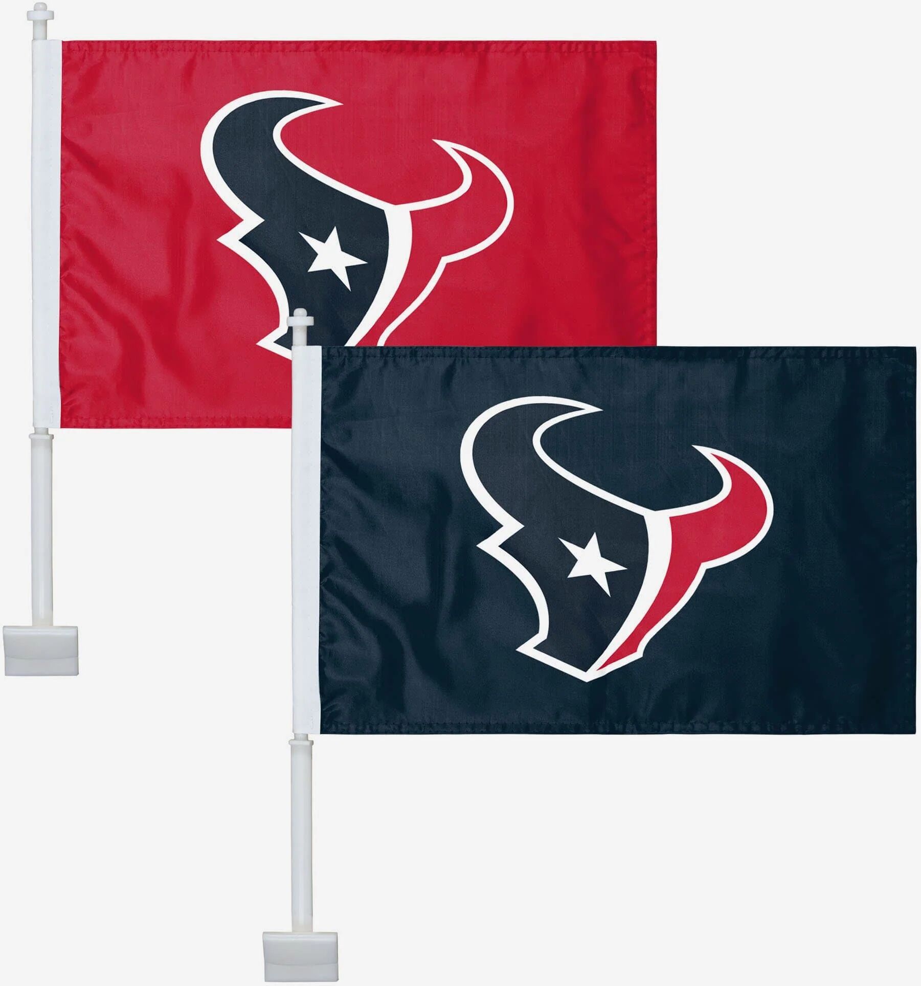 FOCO Houston Texans 2 Pack Solid Car Flag -