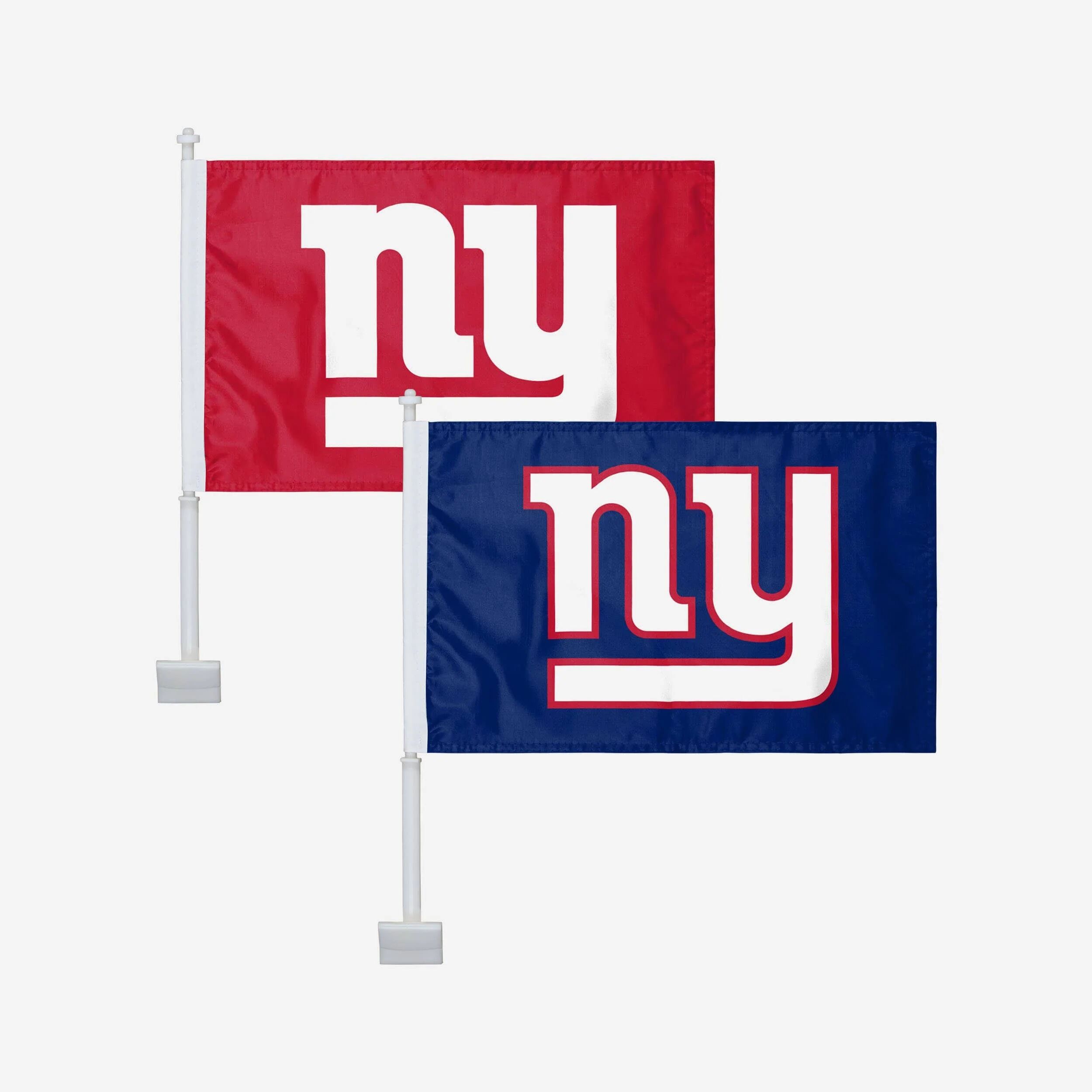 FOCO New York Giants 2 Pack Solid Car Flag -