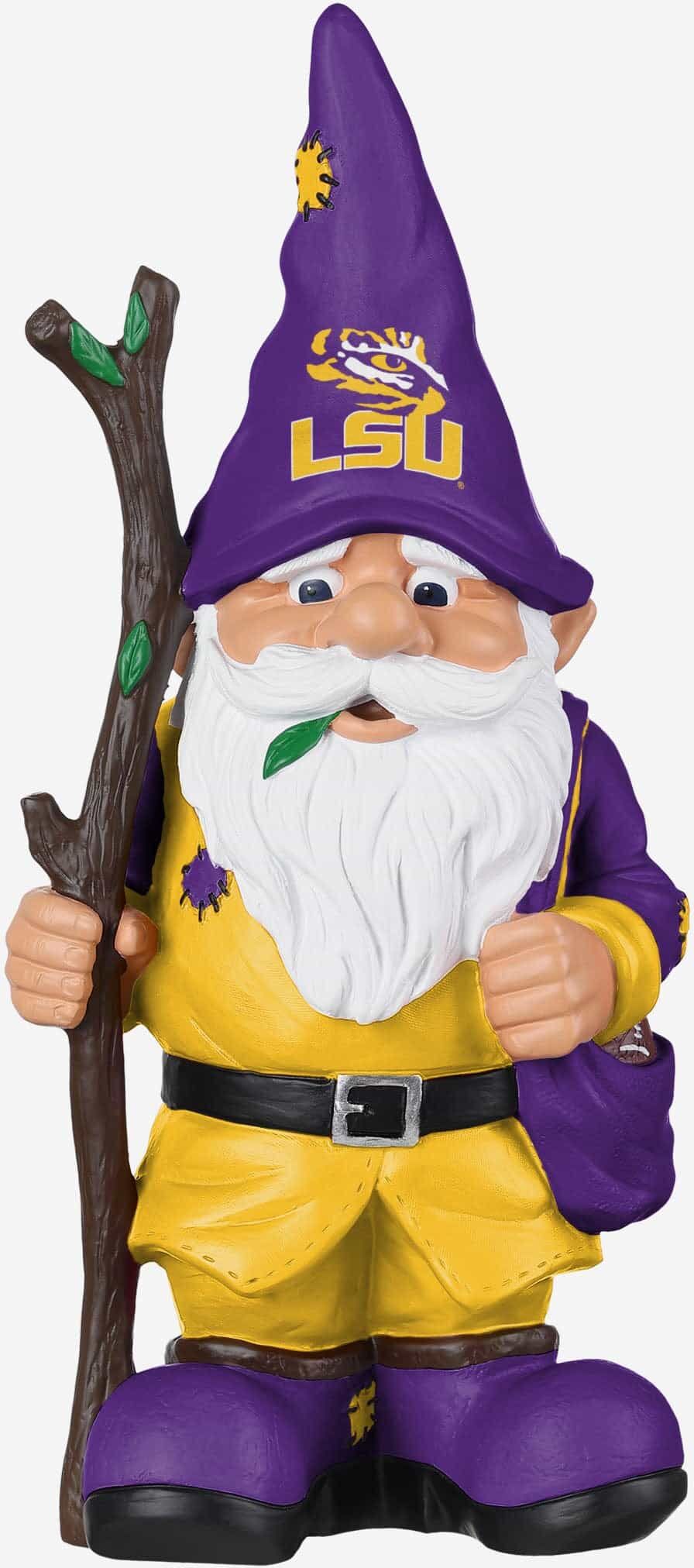 FOCO LSU Tigers Holding Stick Gnome -