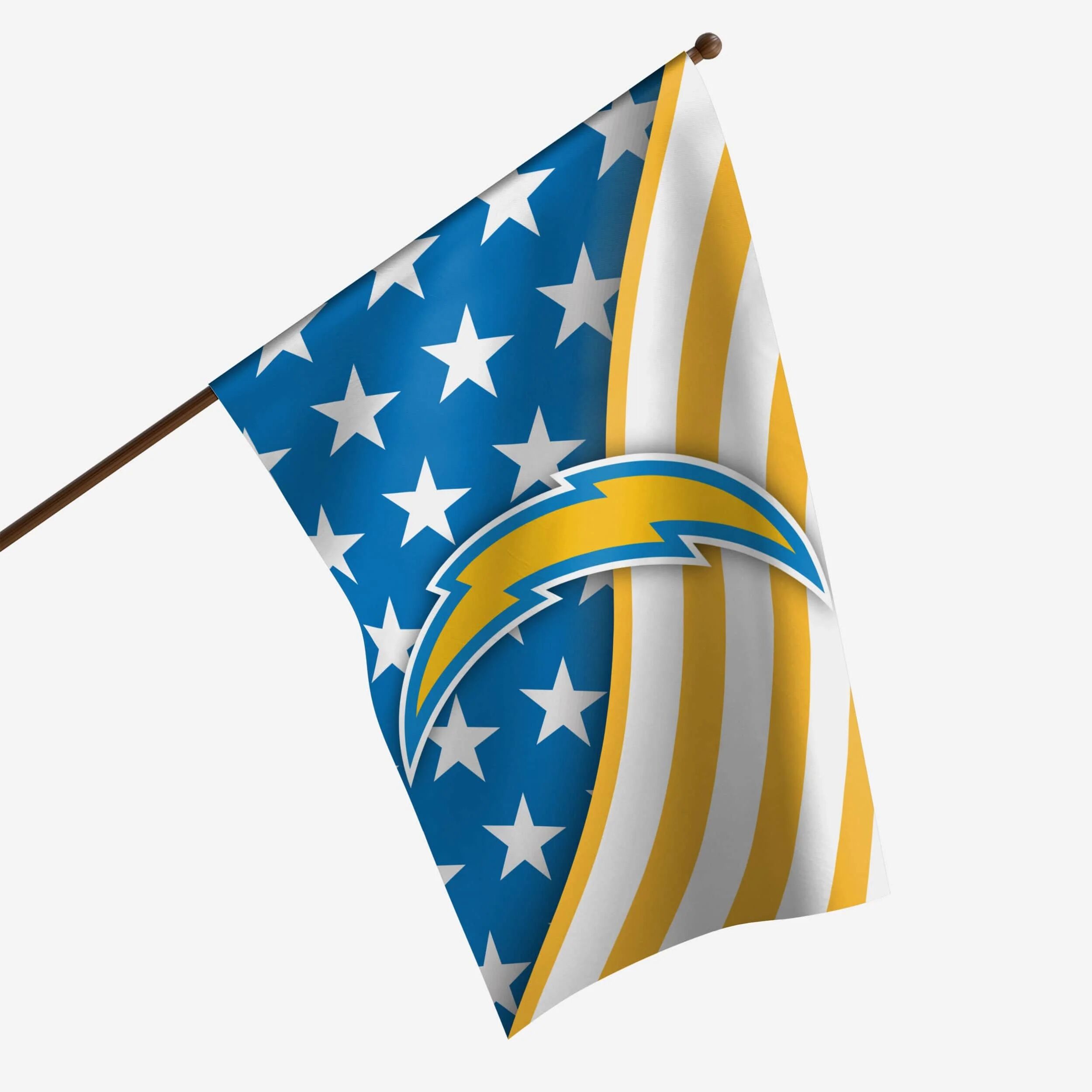 FOCO Los Angeles Chargers Americana Vertical Flag -