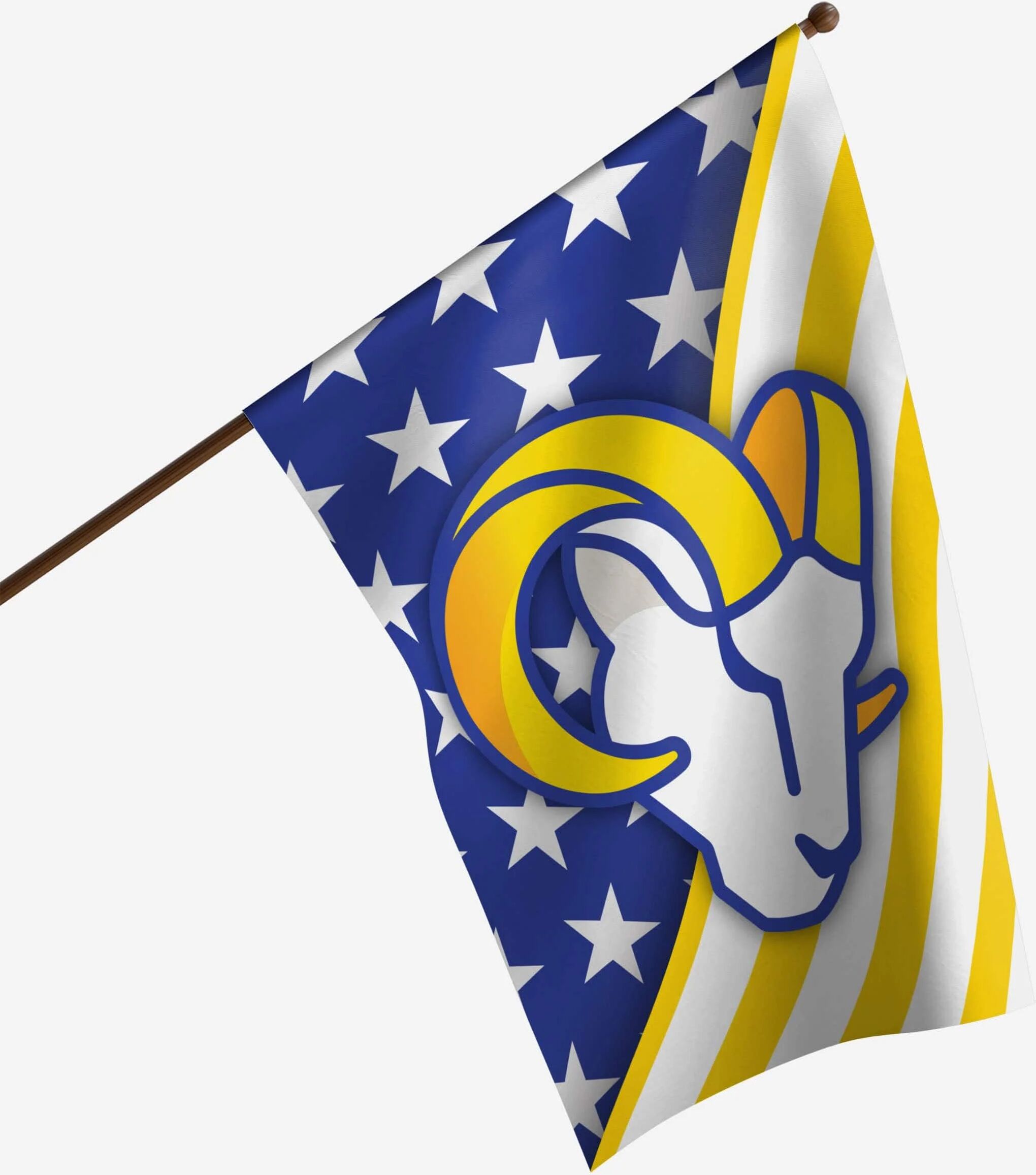 FOCO Los Angeles Rams Americana Vertical Flag -