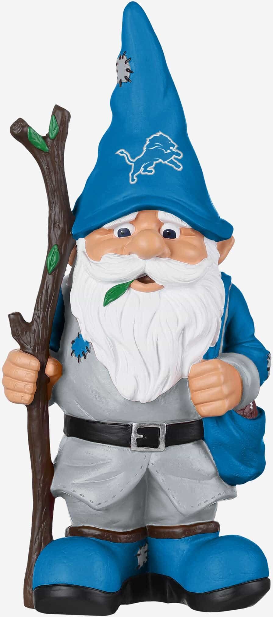 FOCO Detroit Lions Holding Stick Gnome -