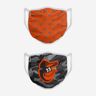 FOCO Baltimore Orioles Clutch 2 Pack Face Cover - Unisex