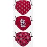 FOCO St Louis Cardinals Gameday Gardener 3 Pack Face Cover - Unisex