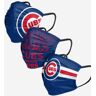 FOCO Chicago Cubs Matchday 3 Pack Face Cover - Youth - Men