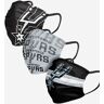 FOCO San Antonio Spurs Matchday 3 Pack Face Cover - Youth - Men