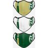 FOCO Colorado State Rams Sport 3 Pack Face Cover - Unisex