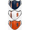 FOCO Syracuse Orange Sport 3 Pack Face Cover - Unisex