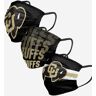 FOCO Colorado Buffaloes Matchday 3 Pack Face Cover - Youth - Men