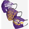 FOCO LSU Tigers Matchday 3 Pack Face Cover - Youth - Men