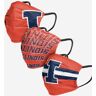 FOCO Illinois Fighting Illini Matchday 3 Pack Face Cover - Youth - Men