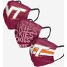 FOCO Virginia Tech Hokies Matchday 3 Pack Face Cover - Men