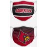 FOCO Louisville Cardinals Printed 2 Pack Face Cover - Unisex