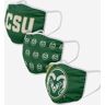 FOCO Colorado State Rams 3 Pack Face Cover - Unisex