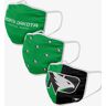 FOCO North Dakota Fighting Hawks 3 Pack Face Cover - Unisex