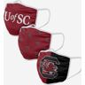 FOCO South Carolina Gamecocks 3 Pack Face Cover - Unisex