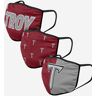 FOCO Troy Trojans 3 Pack Face Cover - Unisex