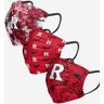 FOCO Rutgers Scarlet Knights Womens Matchday 3 Pack Face Cover - Women